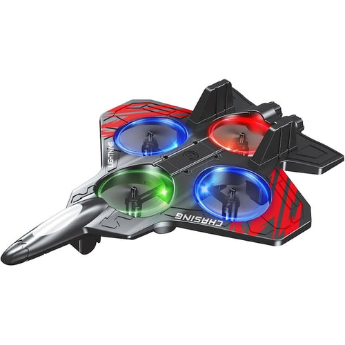 Avion teleghidat cu telecomandă 2.4GHz – Dronă RC pentru copii și începători